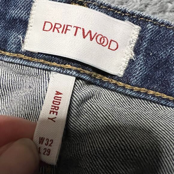 Driftwood Jeans Womens 32 x29  Audrey Boho Embroidered Floral High Rise Straight - Picture 5 of 10